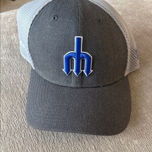 Gray and Blue Baseball Cap